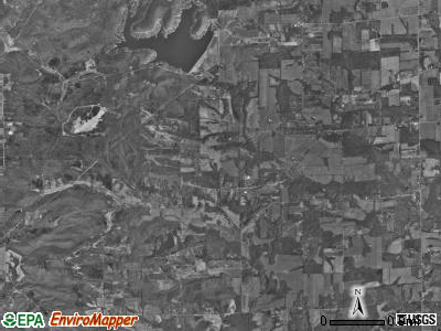 Ohio township, Indiana satellite photo by USGS