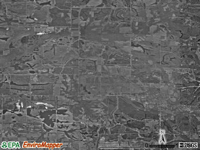 Cass township, Indiana satellite photo by USGS
