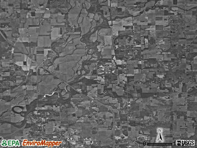 Redding township, Indiana satellite photo by USGS