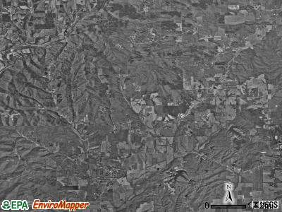 Pershing township, Indiana satellite photo by USGS