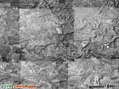 Sylamore township, Arkansas satellite photo by USGS