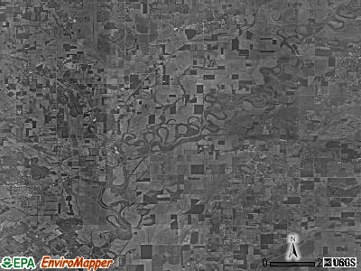 Vigo township, Indiana satellite photo by USGS