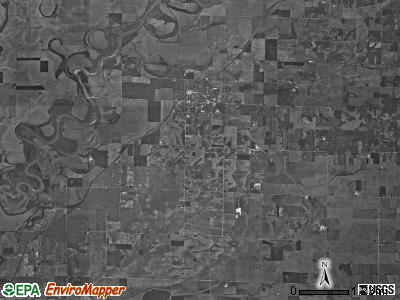 Elmore township, Indiana satellite photo by USGS