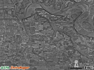 Bono township, Indiana satellite photo by USGS