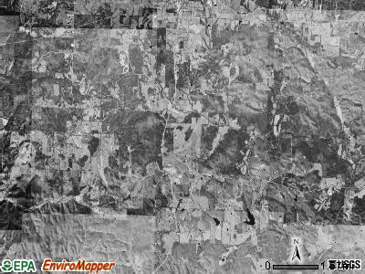 Barren township, Arkansas satellite photo by USGS