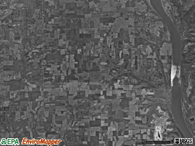 Saluda township, Indiana satellite photo by USGS