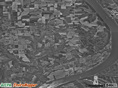 Bethlehem township, Indiana satellite photo by USGS