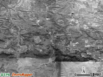 Locust Grove township, Arkansas satellite photo by USGS