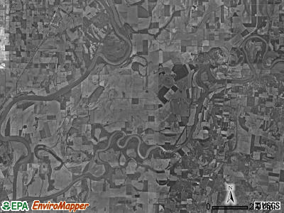 Decker township, Indiana satellite photo by USGS