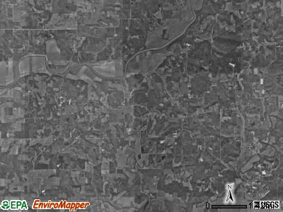 Harbison township, Indiana satellite photo by USGS