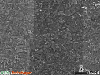 Greenville township, Indiana satellite photo by USGS