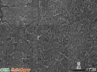 Patoka township, Indiana satellite photo by USGS