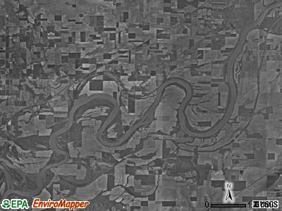 Wabash township, Indiana satellite photo by USGS