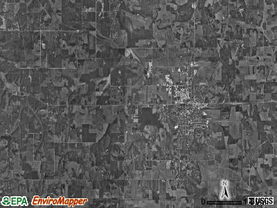 Patoka township, Indiana satellite photo by USGS
