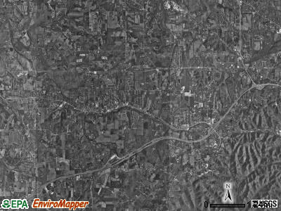 Georgetown township, Indiana satellite photo by USGS