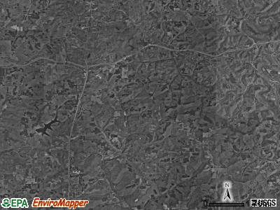 Oil township, Indiana satellite photo by USGS