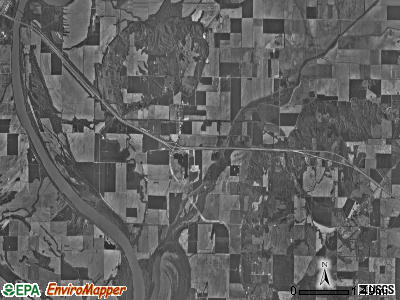Bethel township, Indiana satellite photo by USGS