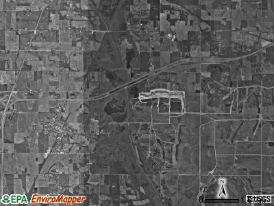 Greer township, Indiana satellite photo by USGS