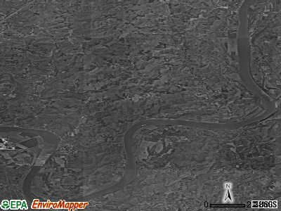 Tobin township, Indiana satellite photo by USGS