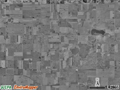 Superior township, Iowa satellite photo by USGS