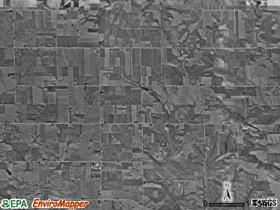 Hesper township, Iowa satellite photo by USGS