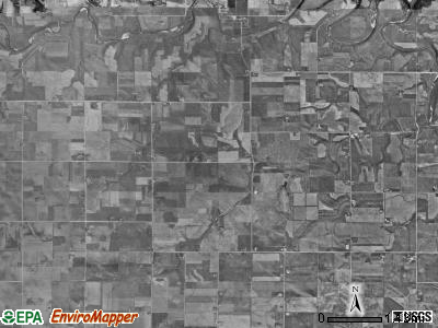 Albion township, Iowa satellite photo by USGS
