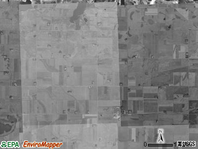 Fairview township, Iowa satellite photo by USGS