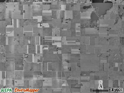 Iowa Lake township, Iowa satellite photo by USGS