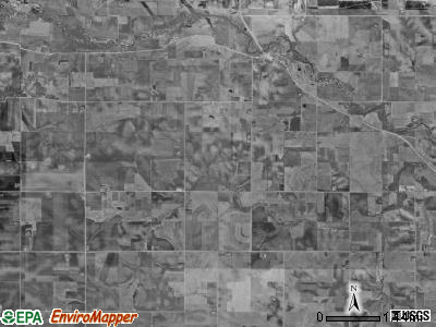 Chester township, Iowa satellite photo by USGS