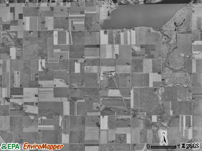 Lincoln township, Iowa satellite photo by USGS