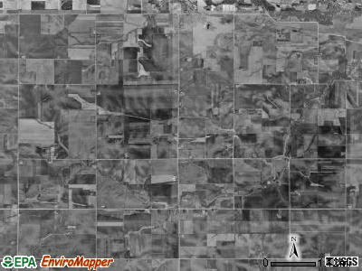 Oak Dale township, Iowa satellite photo by USGS