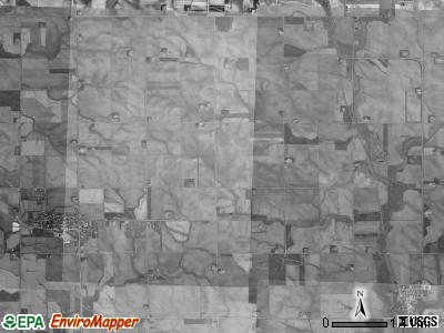 Larchwood township, Iowa satellite photo by USGS