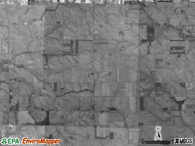 Allison township, Iowa satellite photo by USGS