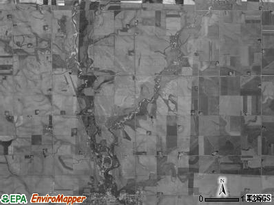 Riverside township, Iowa satellite photo by USGS