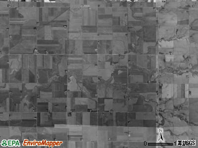 Midland township, Iowa satellite photo by USGS