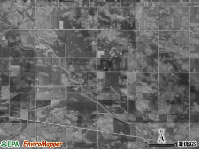 Deer Creek township, Iowa satellite photo by USGS