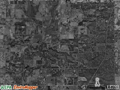 Norway township, Iowa satellite photo by USGS