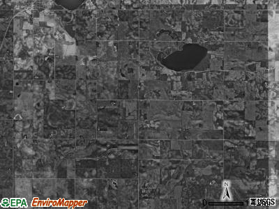 Silver Lake township, Iowa satellite photo by USGS