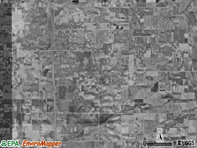 Hartland township, Iowa satellite photo by USGS