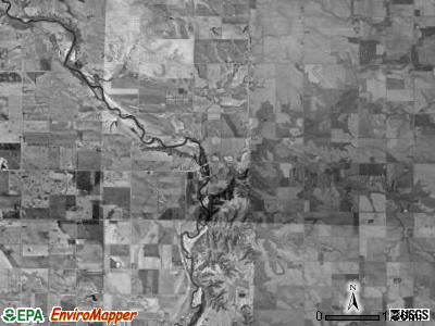 Centennial township, Iowa satellite photo by USGS