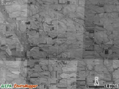 Cleveland township, Iowa satellite photo by USGS