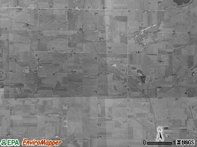 Ocheyedan township, Iowa satellite photo by USGS