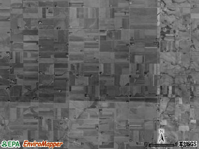 Liberal township, Iowa satellite photo by USGS