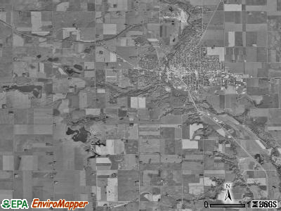 Estherville township, Iowa satellite photo by USGS