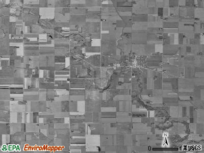 Armstrong Grove township, Iowa satellite photo by USGS