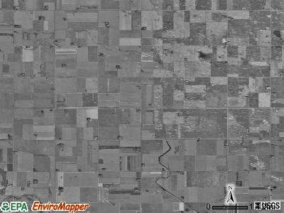 Swea township, Iowa satellite photo by USGS