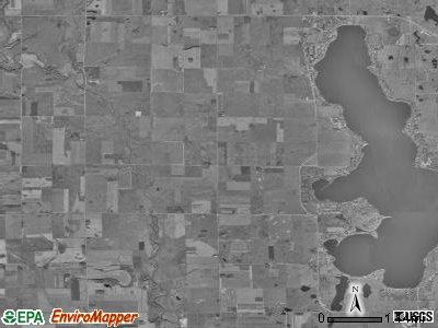 Lakeville township, Iowa satellite photo by USGS