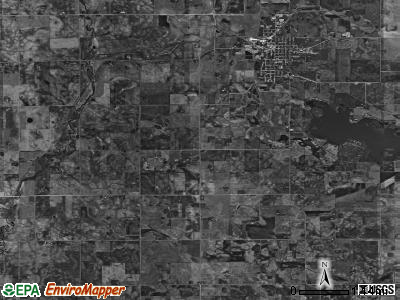 Center township, Iowa satellite photo by USGS