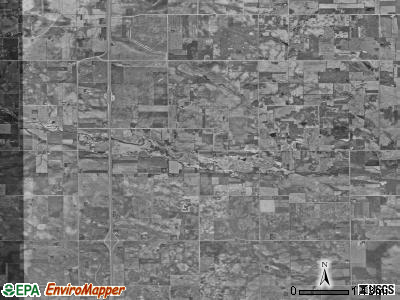 Brookfield township, Iowa satellite photo by USGS