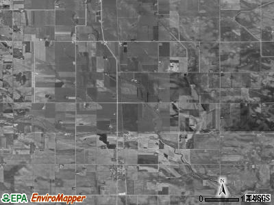 Kensett township, Iowa satellite photo by USGS